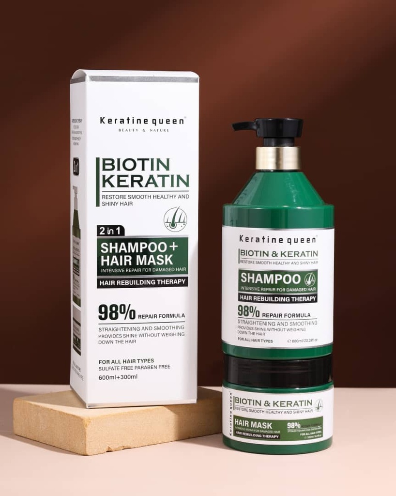 Biotin and Keratin Shampoo & Mask (Sulfate free)
